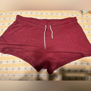Burgundy Red Booty Shorts ~ Plus Size XL (16-18)